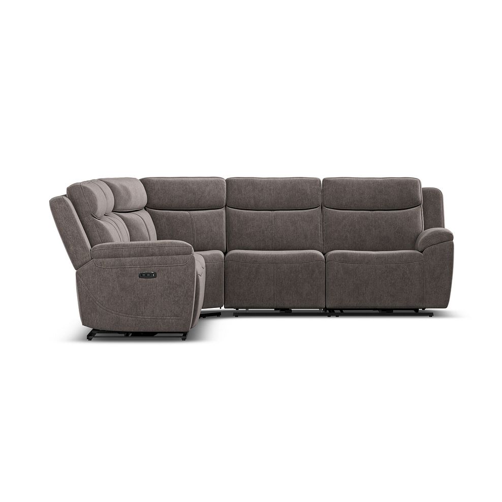 Hadley Large Corner Electric Recliner Sofa with Power Headrests  in Amigo Cocoa Fabric 7