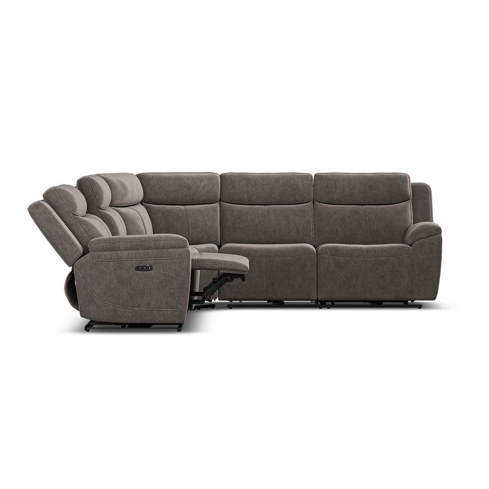 Hadley Large Corner Electric Recliner Sofa with Power Headrests  in Amigo Cocoa Fabric 8