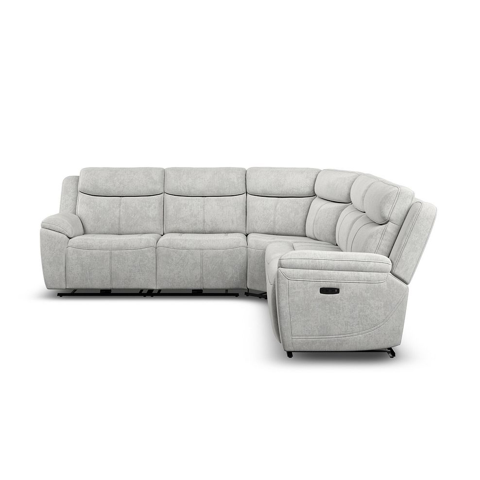 Hadley Large Corner Electric Recliner Sofa with Power Headrests  in Amigo Dove Fabric 6