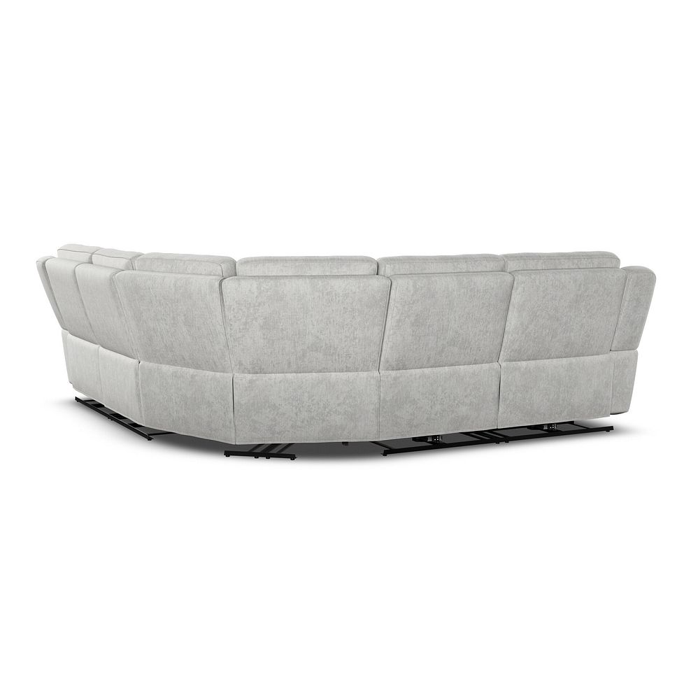 Hadley Large Corner Electric Recliner Sofa with Power Headrests  in Amigo Dove Fabric 9