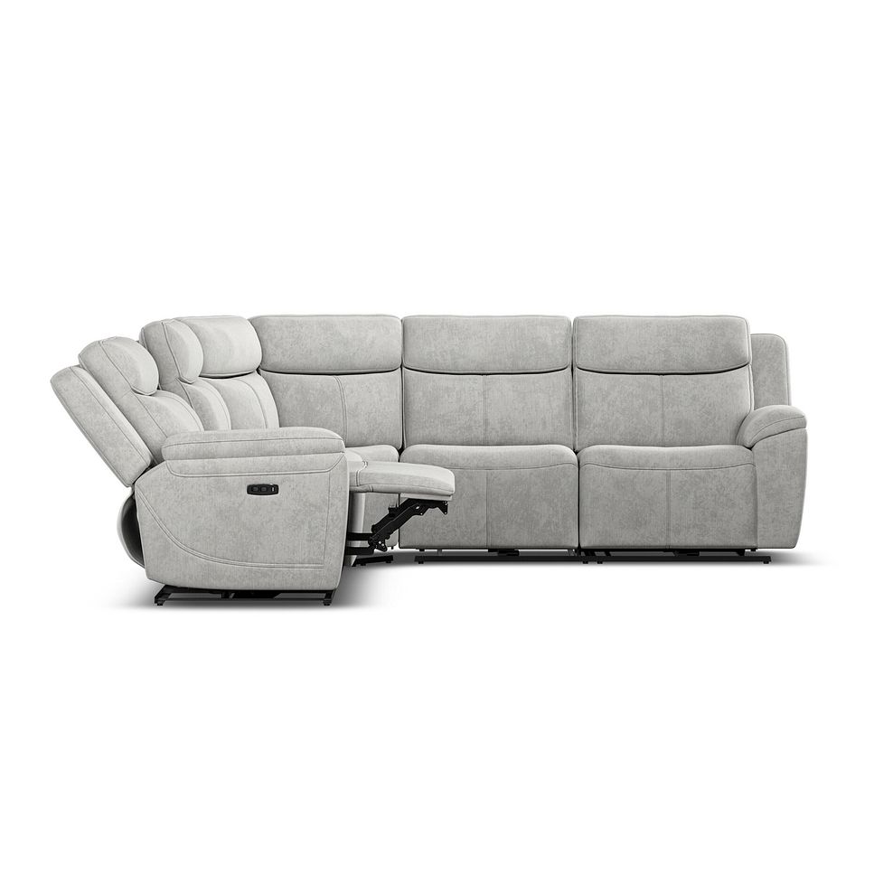 Hadley Large Corner Electric Recliner Sofa with Power Headrests  in Amigo Dove Fabric 8