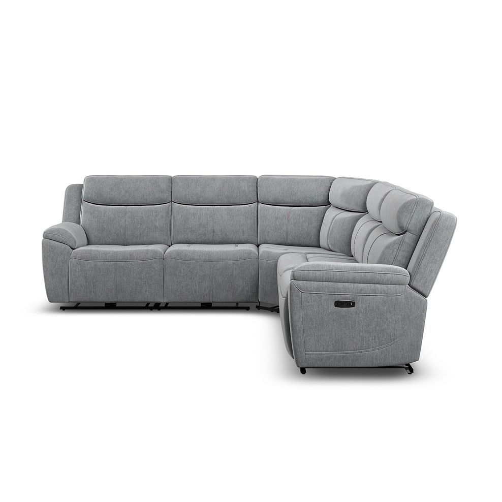 Hadley Large Corner Electric Recliner Sofa with Power Headrests  in Amigo Granite Fabric 6