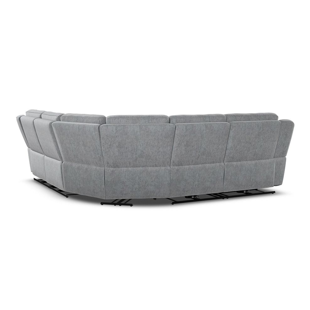 Hadley Large Corner Electric Recliner Sofa with Power Headrests  in Amigo Granite Fabric 9