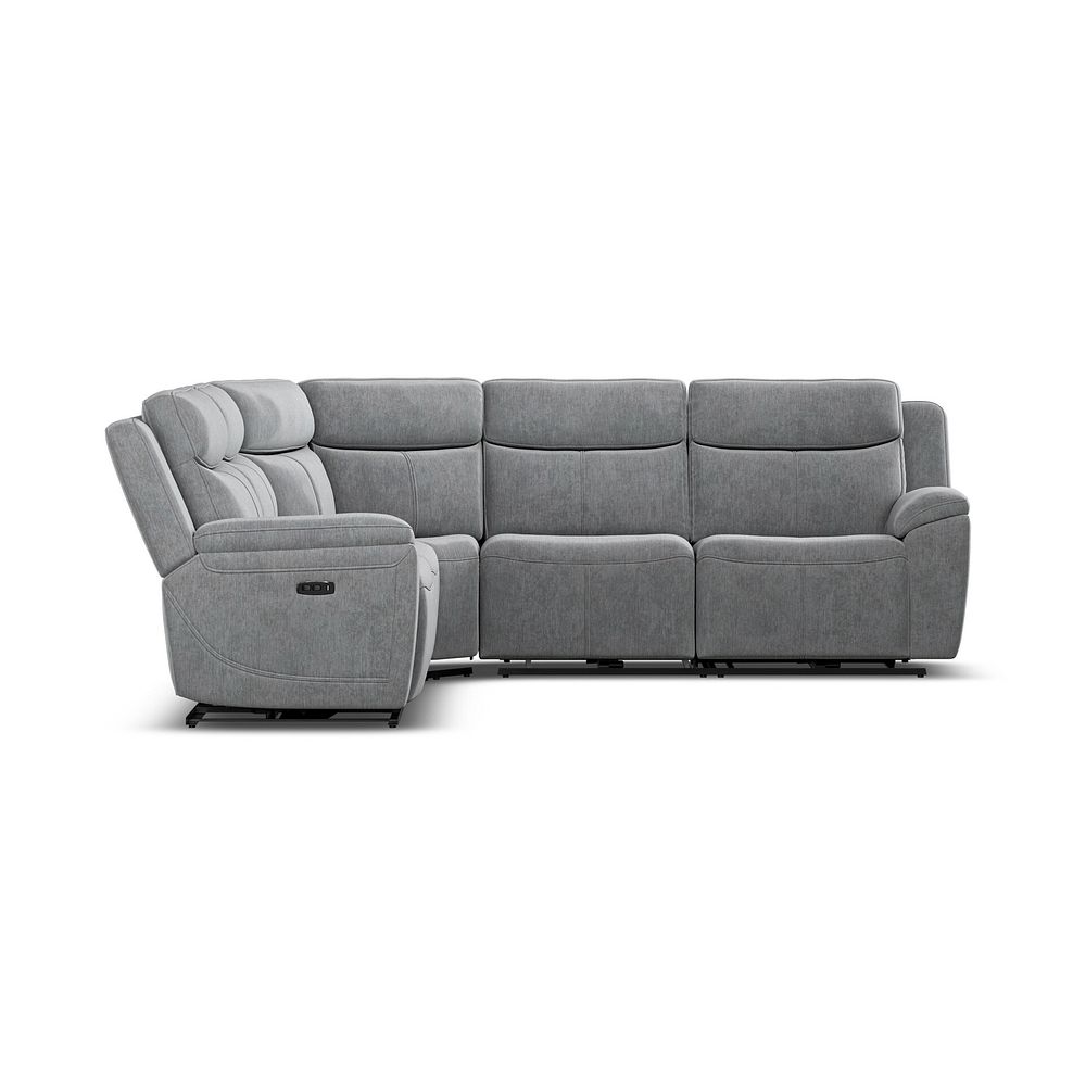 Hadley Large Corner Electric Recliner Sofa with Power Headrests  in Amigo Granite Fabric 7