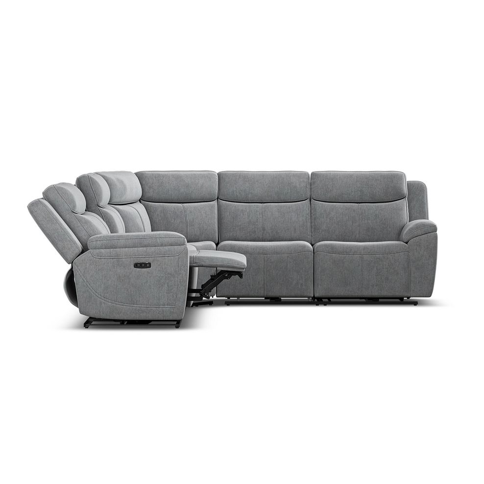 Hadley Large Corner Electric Recliner Sofa with Power Headrests  in Amigo Granite Fabric 8
