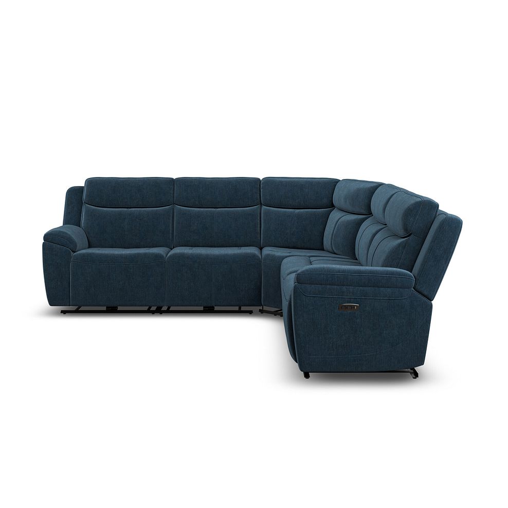 Hadley Large Corner Electric Recliner Sofa with Power Headrests  in Amigo Navy Fabric 6