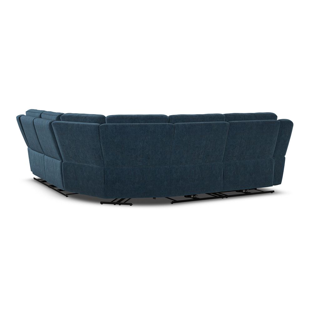 Hadley Large Corner Electric Recliner Sofa with Power Headrests  in Amigo Navy Fabric 9