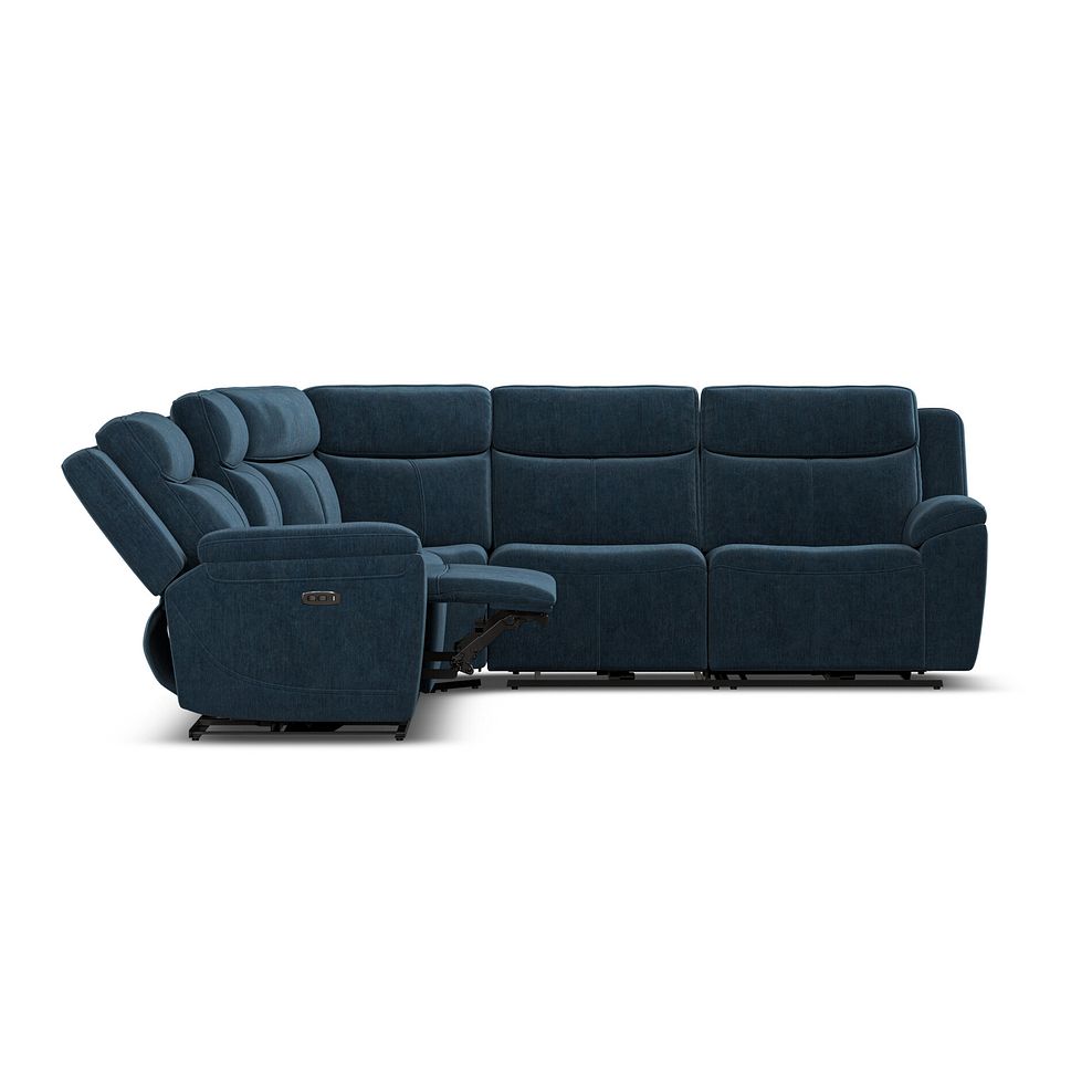 Hadley Large Corner Electric Recliner Sofa with Power Headrests  in Amigo Navy Fabric 8
