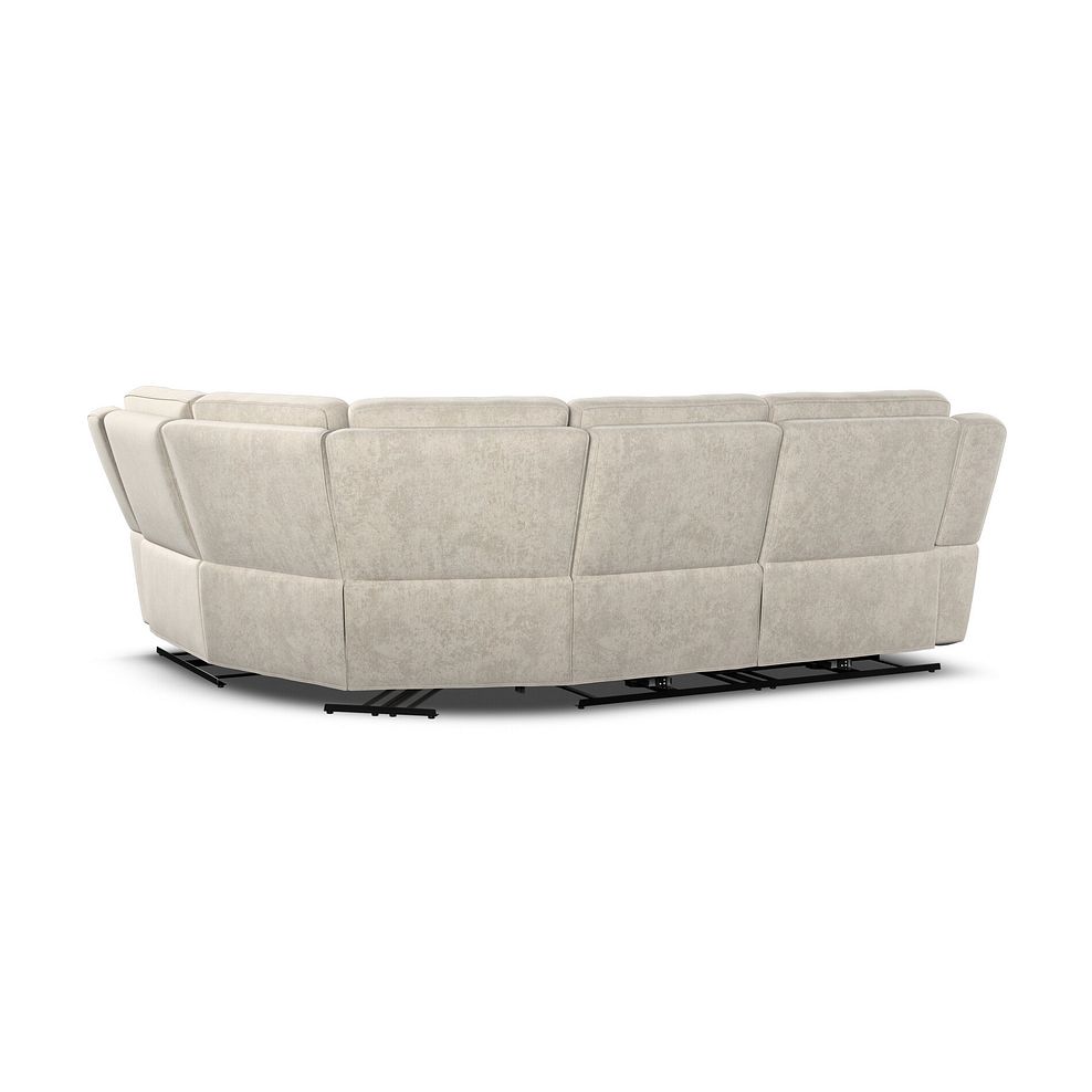 Hadley Left Hand Corner Electric Recliner Sofa with Power Headrests   in Amigo Linen Fabric 9