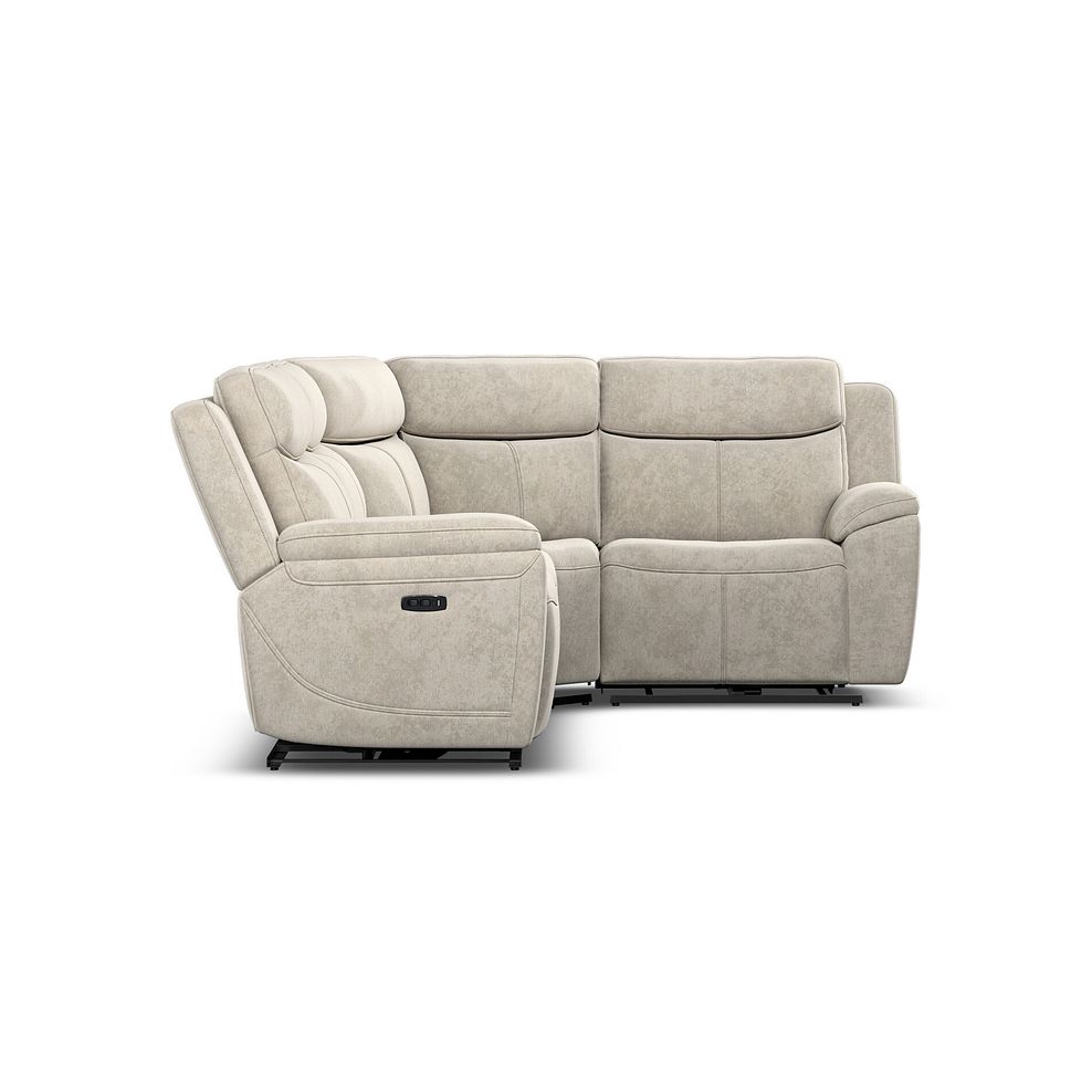 Hadley Left Hand Corner Electric Recliner Sofa with Power Headrests   in Amigo Linen Fabric 7