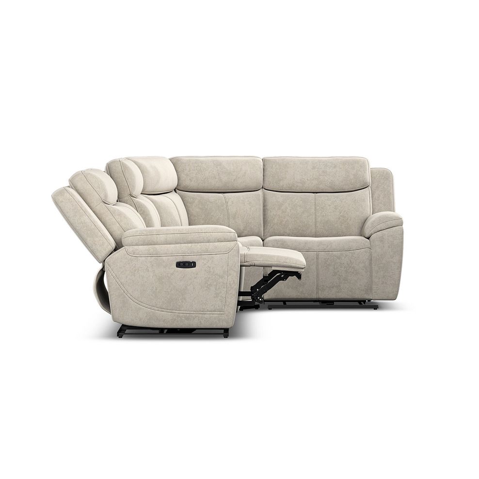 Hadley Left Hand Corner Electric Recliner Sofa with Power Headrests   in Amigo Linen Fabric 8