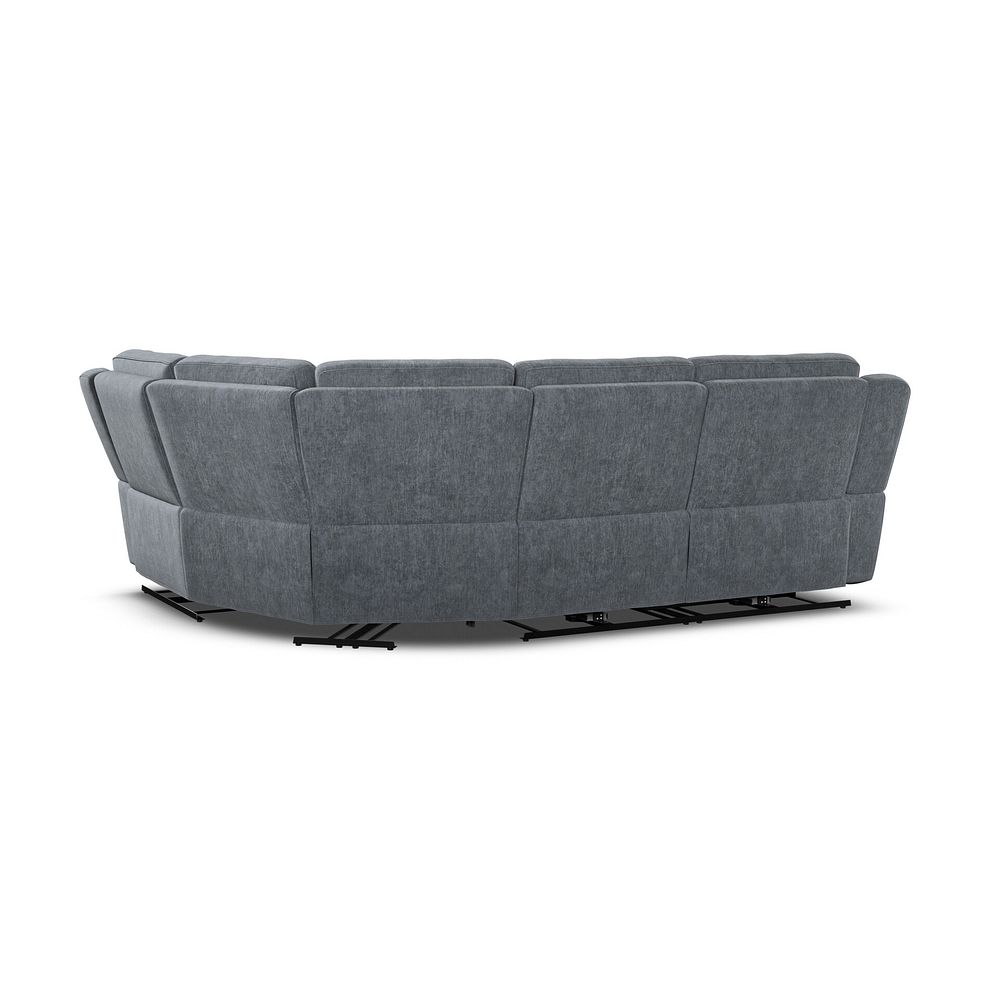 Hadley Left Hand Corner Electric Recliner Sofa with Power Headrests  in Amigo Coal Fabric 9
