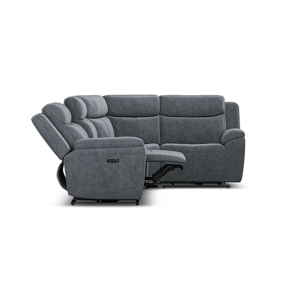 Hadley Left Hand Corner Electric Recliner Sofa with Power Headrests  in Amigo Coal Fabric 8
