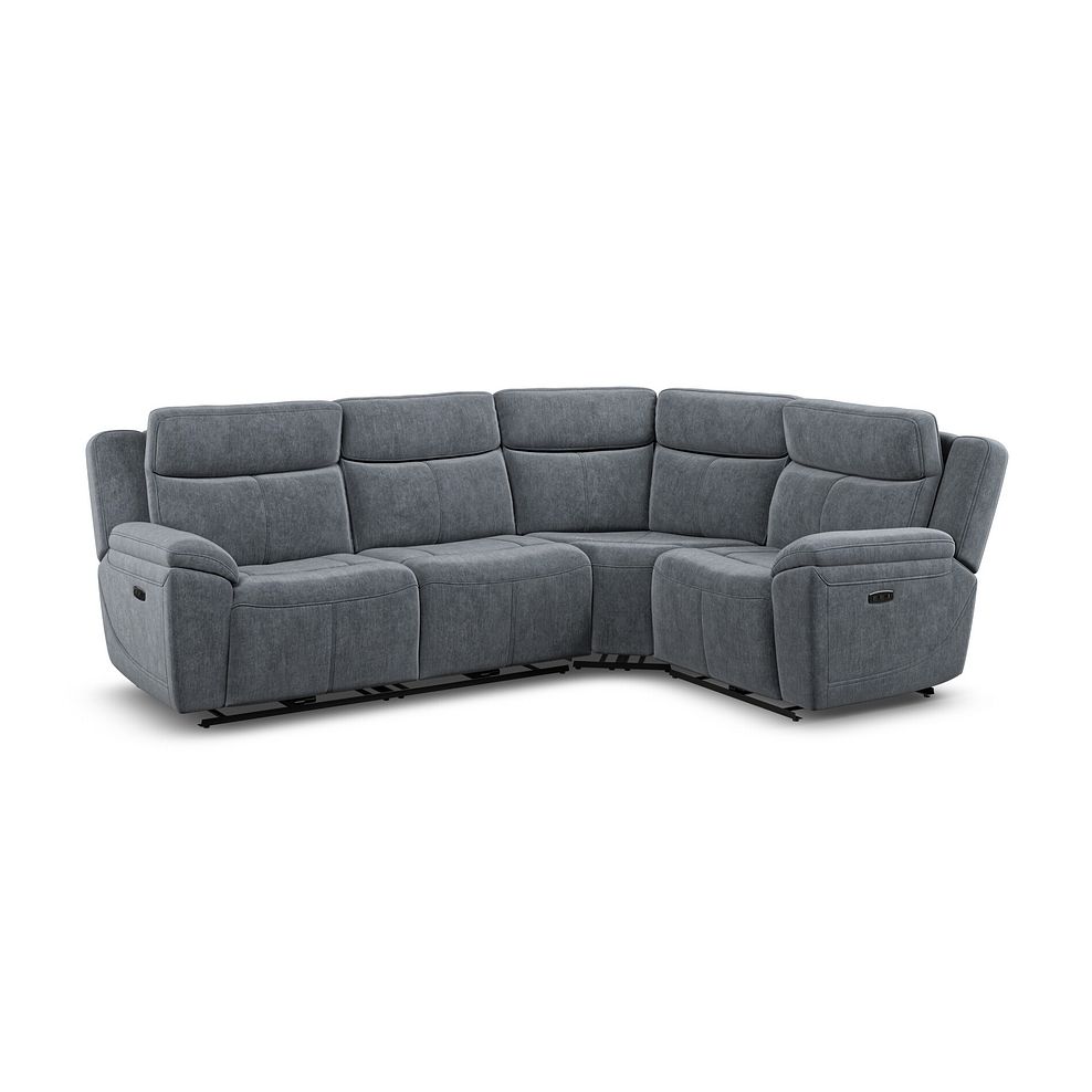 Hadley Left Hand Corner Electric Recliner Sofa with Power Headrests  in Amigo Coal Fabric 2