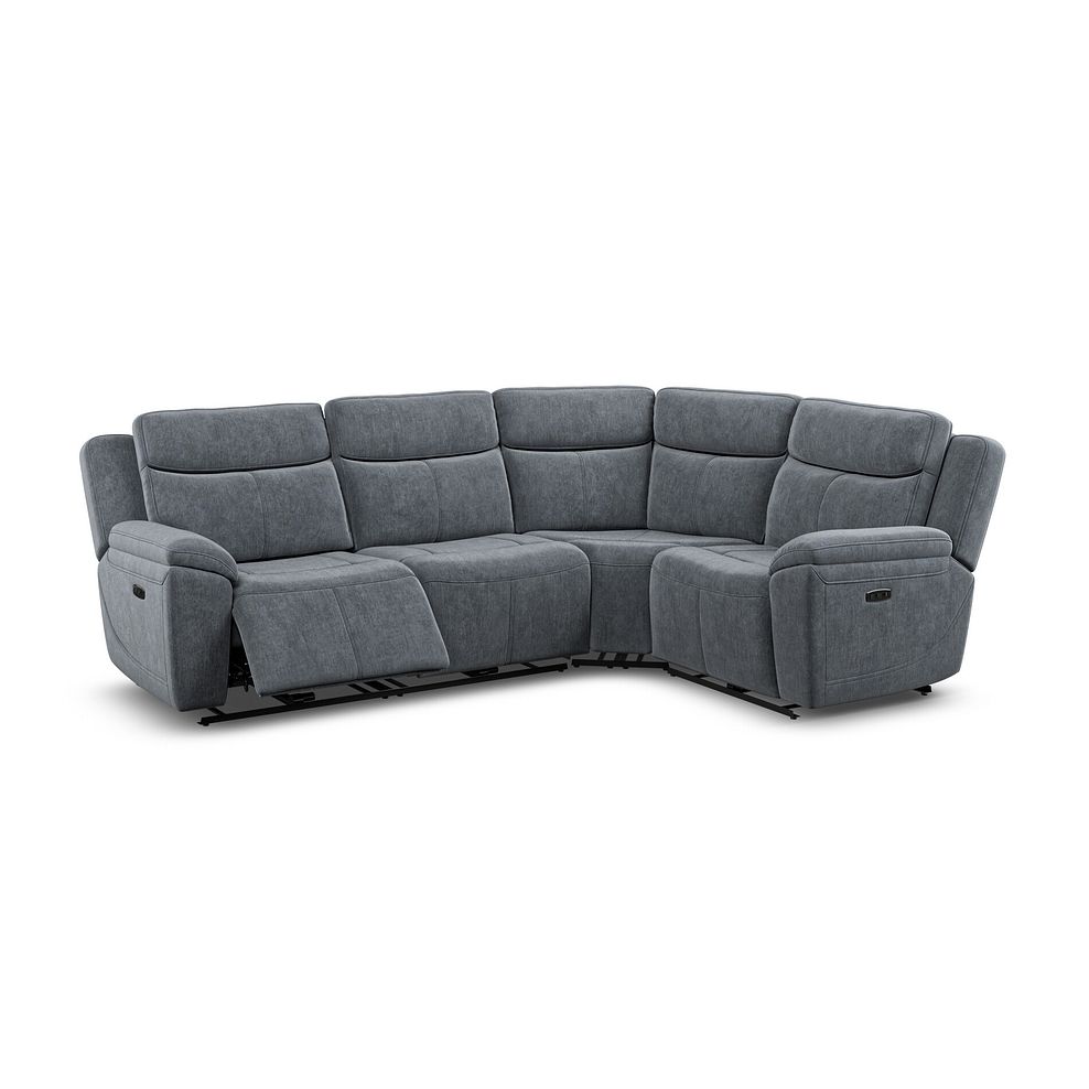 Hadley Left Hand Corner Electric Recliner Sofa with Power Headrests  in Amigo Coal Fabric 3