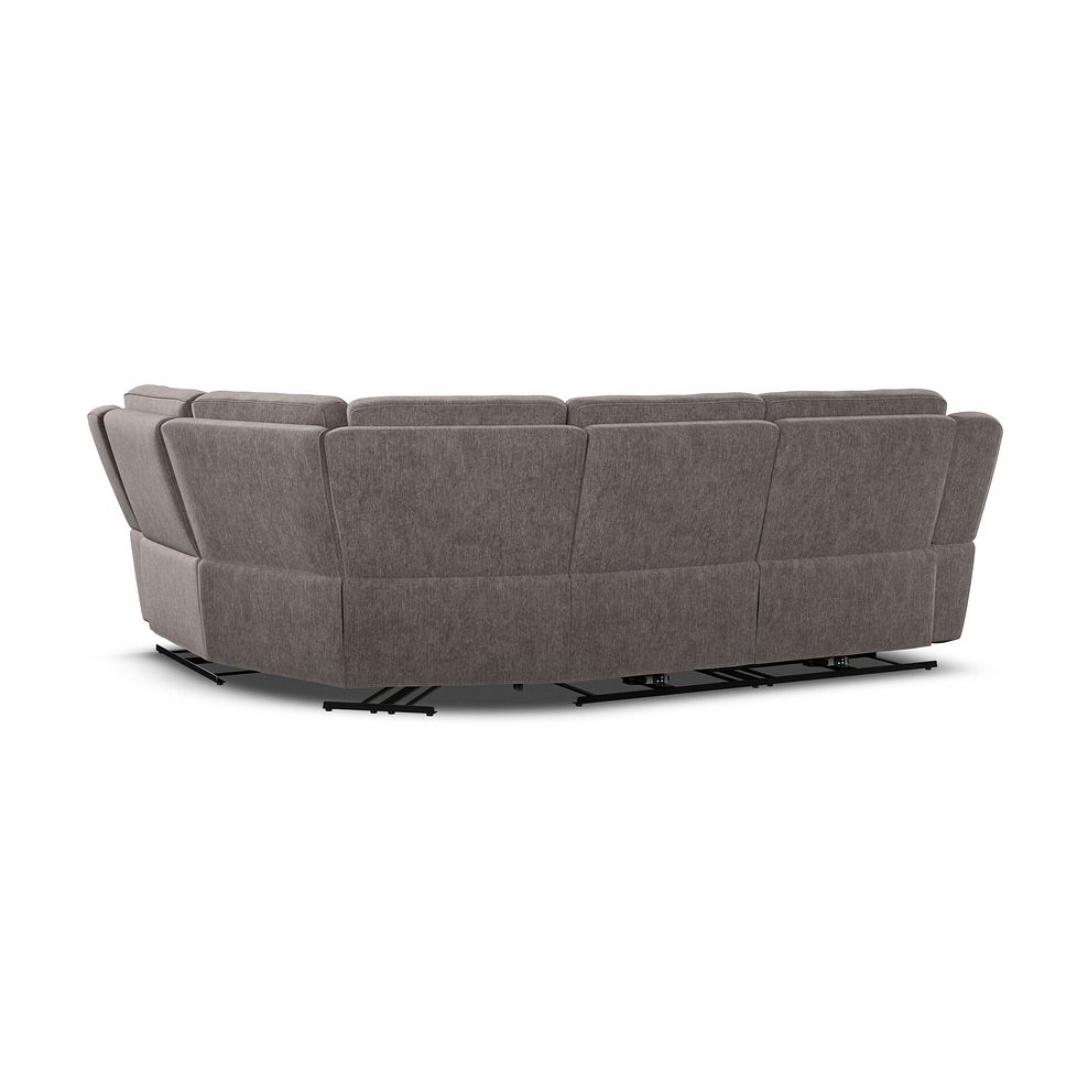 Hadley Left Hand Corner Electric Recliner Sofa with Power Headrests  in Amigo Cocoa Fabric 9