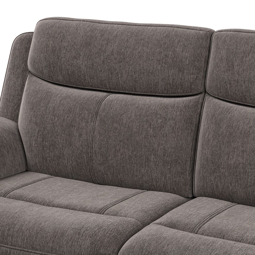 Hadley Left Hand Corner Electric Recliner Sofa with Power Headrests  in Amigo Cocoa Fabric 12