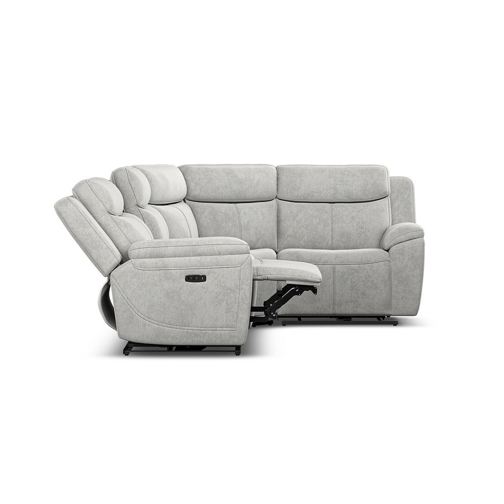 Hadley Left Hand Corner Electric Recliner Sofa with Power Headrests  in Amigo Dove Fabric 8