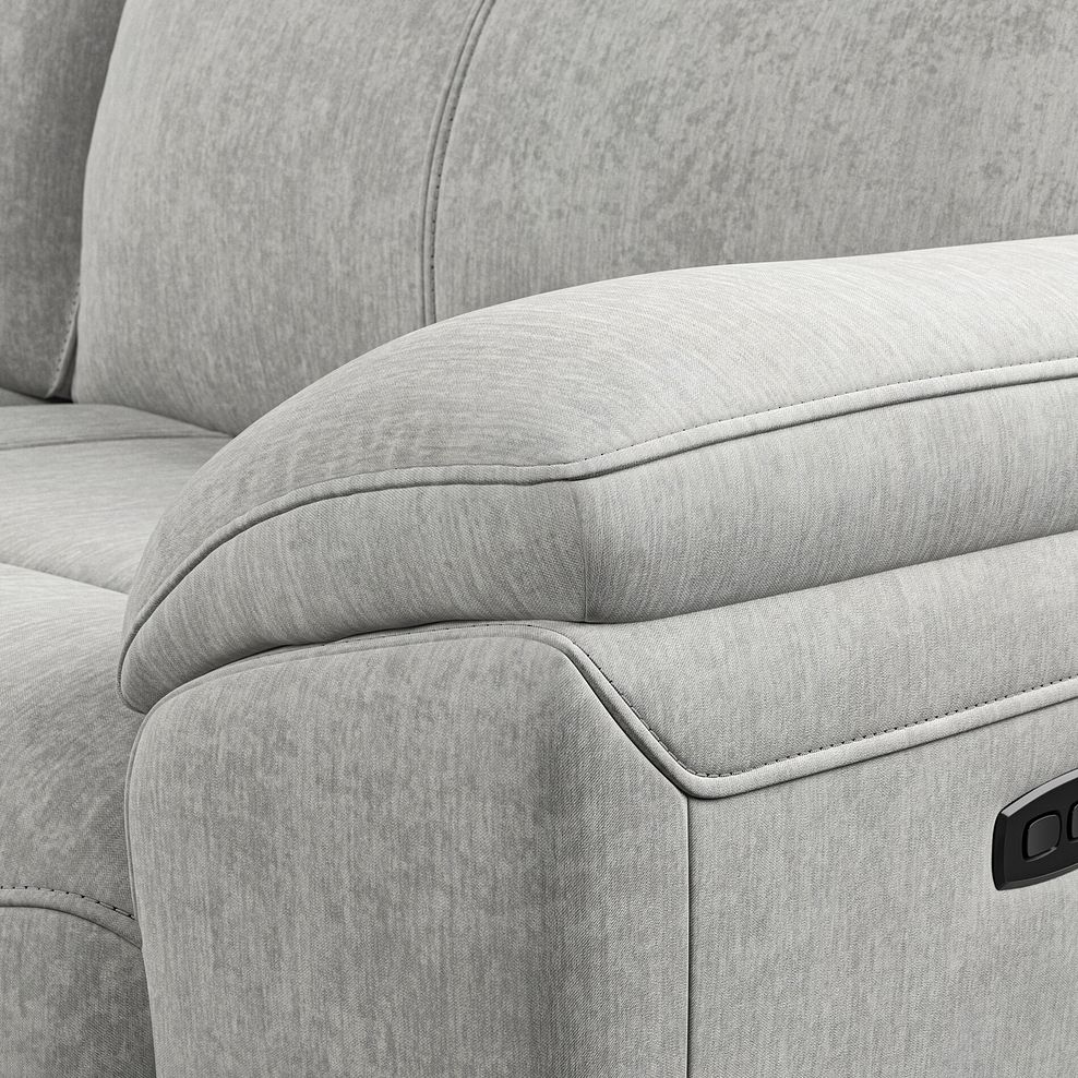 Hadley Left Hand Corner Electric Recliner Sofa with Power Headrests  in Amigo Dove Fabric 10