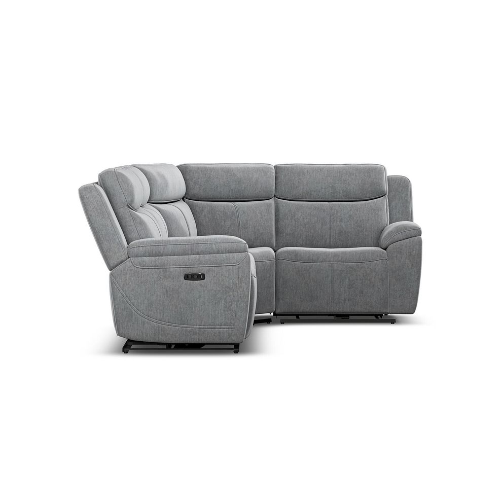 Hadley Left Hand Corner Electric Recliner Sofa with Power Headrests  in Amigo Granite Fabric 7