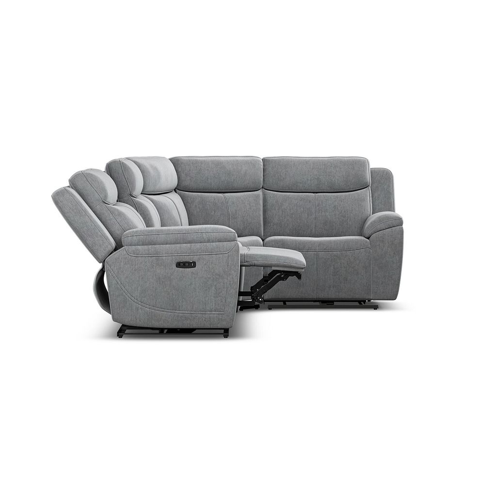 Hadley Left Hand Corner Electric Recliner Sofa with Power Headrests  in Amigo Granite Fabric 8