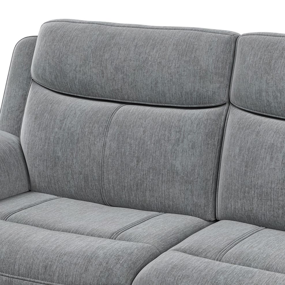 Hadley Left Hand Corner Electric Recliner Sofa with Power Headrests  in Amigo Granite Fabric 12
