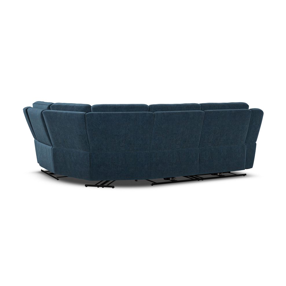 Hadley Left Hand Corner Electric Recliner Sofa with Power Headrests  in Amigo Navy Fabric 9