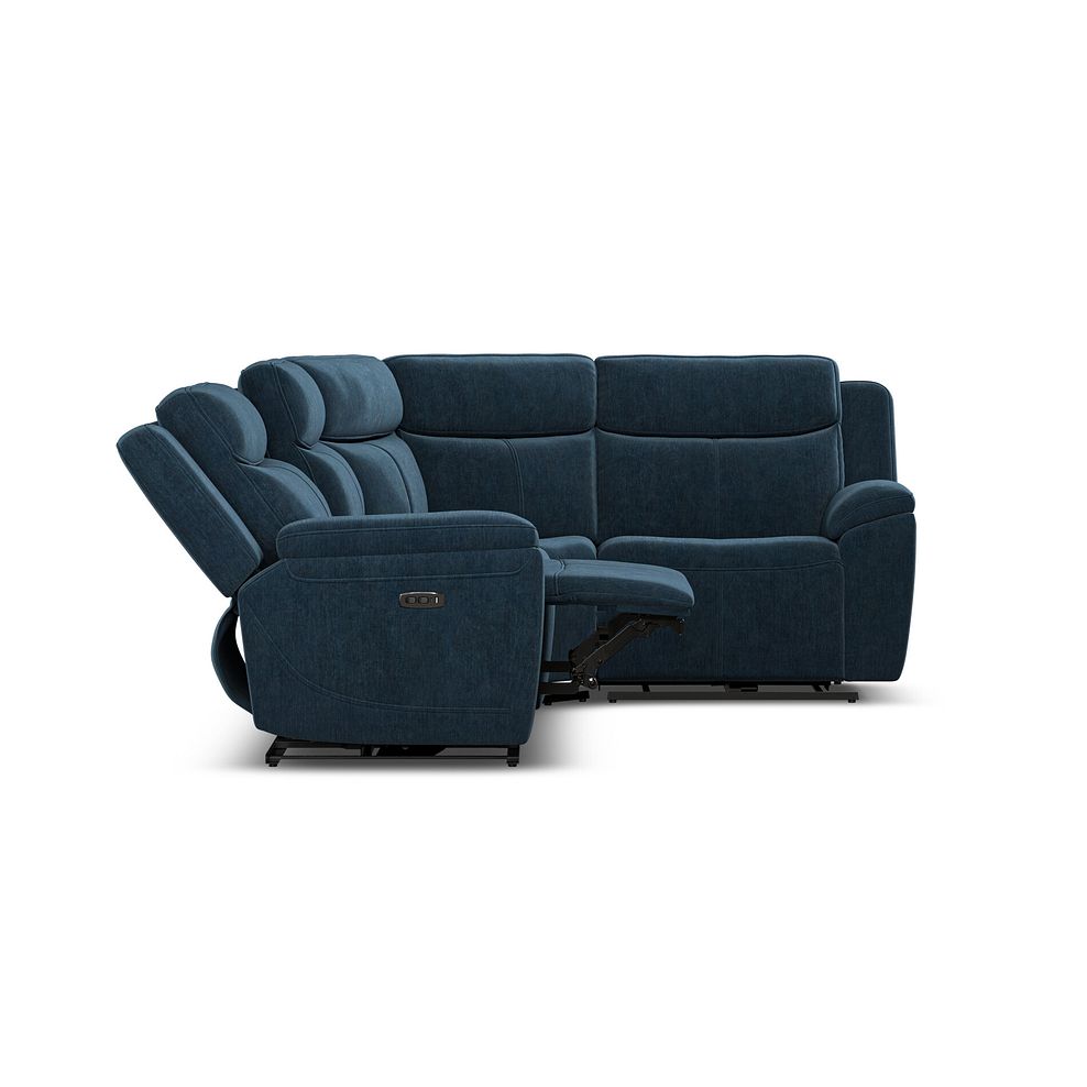 Hadley Left Hand Corner Electric Recliner Sofa with Power Headrests  in Amigo Navy Fabric 8