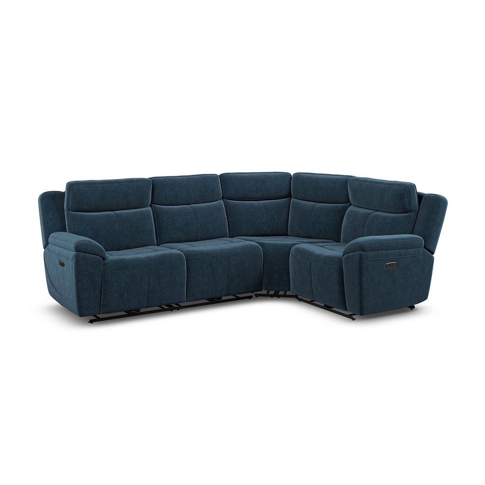 Hadley Left Hand Corner Electric Recliner Sofa with Power Headrests  in Amigo Navy Fabric 2