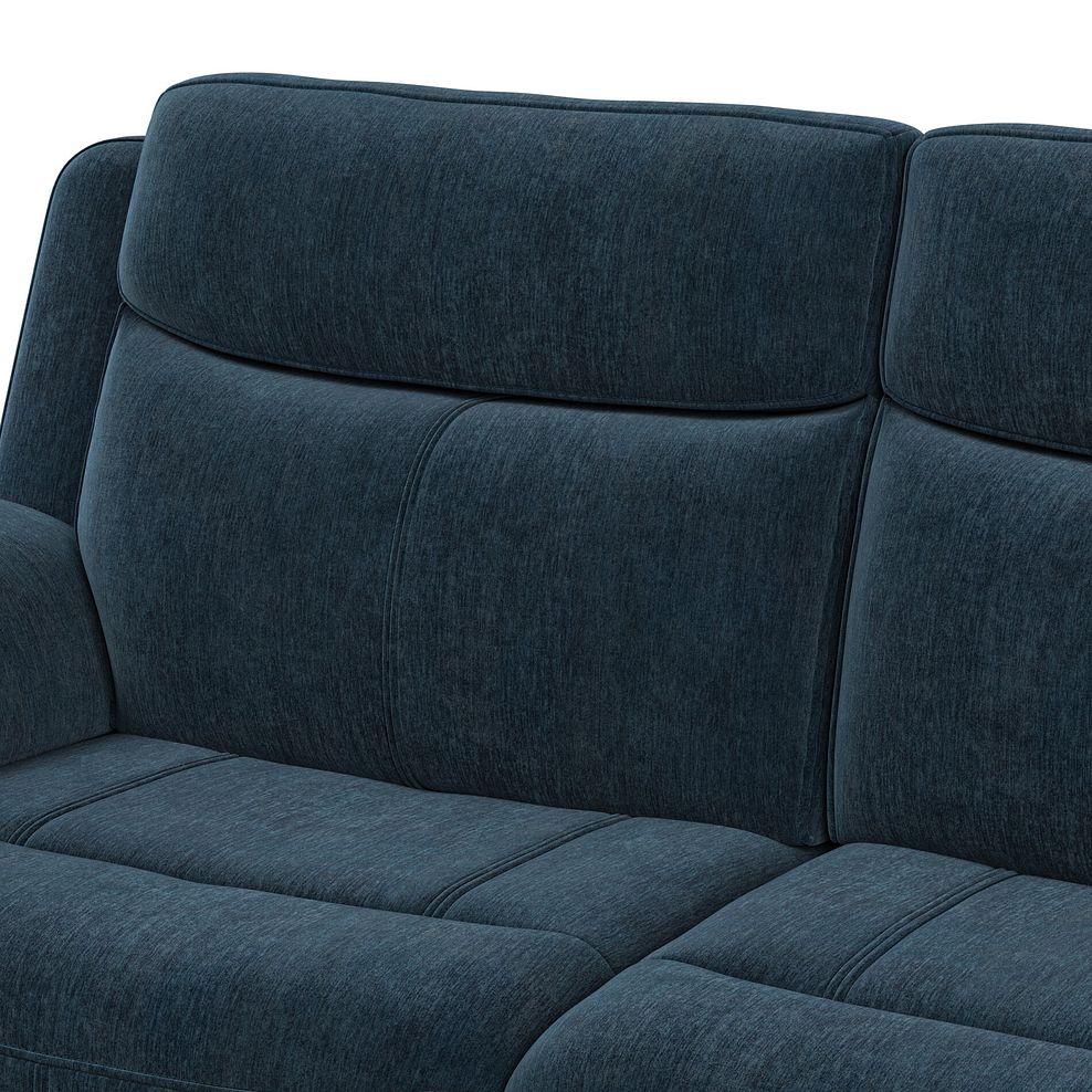 Hadley Left Hand Corner Electric Recliner Sofa with Power Headrests  in Amigo Navy Fabric 12