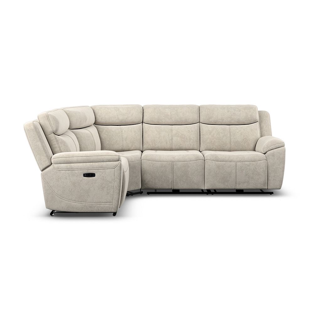 Hadley Right Hand Corner Electric Recliner Sofa with Power Headrests   in Amigo Linen Fabric 6