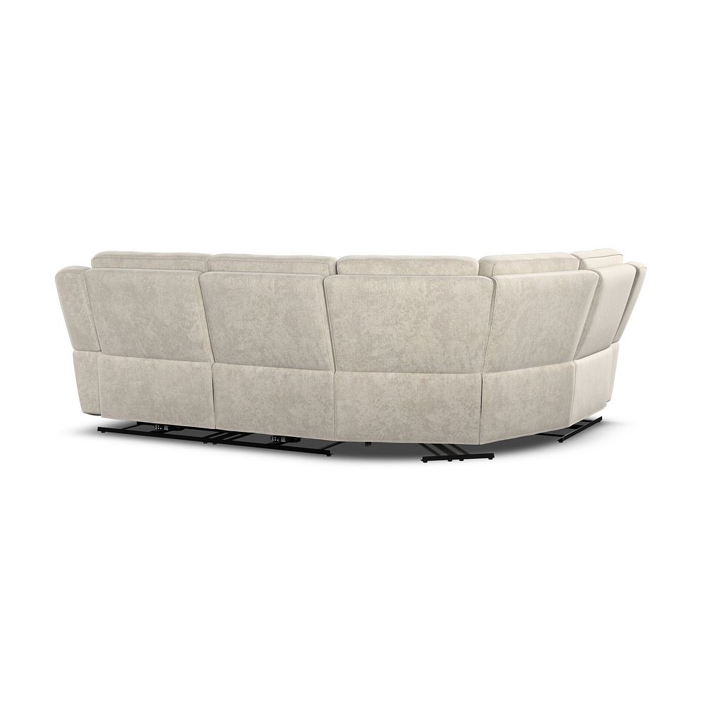 Hadley Right Hand Corner Electric Recliner Sofa with Power Headrests   in Amigo Linen Fabric 9