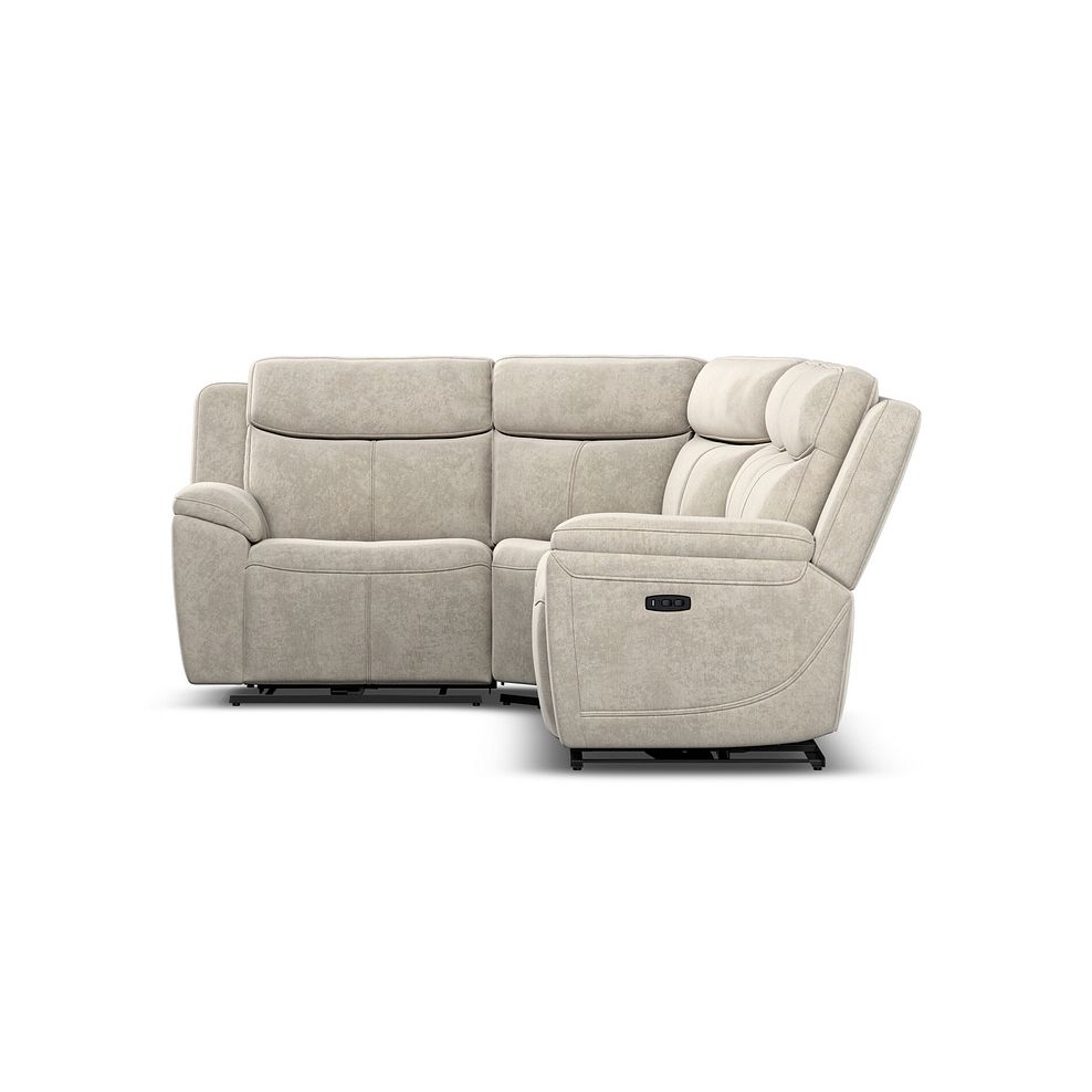 Hadley Right Hand Corner Electric Recliner Sofa with Power Headrests   in Amigo Linen Fabric 7