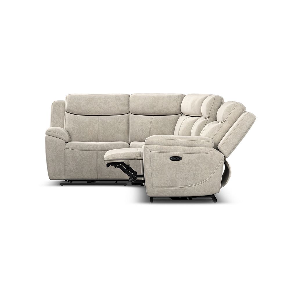 Hadley Right Hand Corner Electric Recliner Sofa with Power Headrests   in Amigo Linen Fabric 8