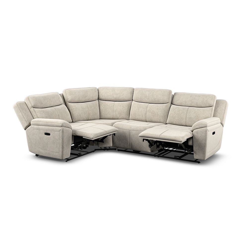Hadley Right Hand Corner Electric Recliner Sofa with Power Headrests   in Amigo Linen Fabric 5