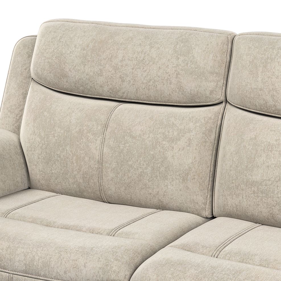 Hadley Right Hand Corner Electric Recliner Sofa with Power Headrests   in Amigo Linen Fabric 12