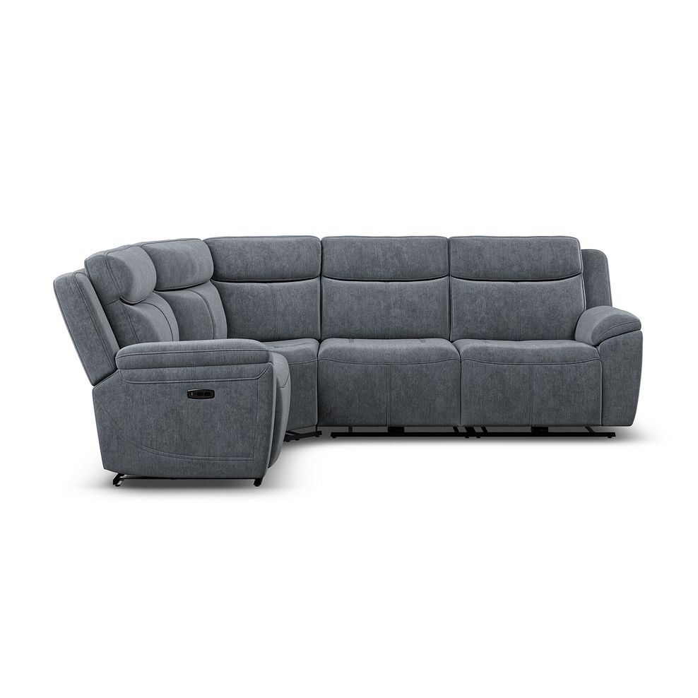 Hadley Right Hand Corner Electric Recliner Sofa with Power Headrests  in Amigo Coal Fabric 6