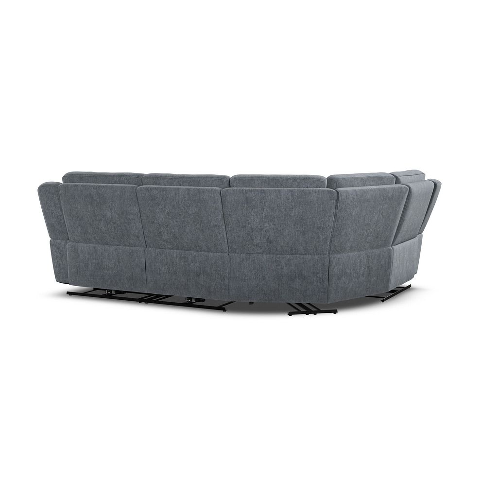 Hadley Right Hand Corner Electric Recliner Sofa with Power Headrests  in Amigo Coal Fabric 9