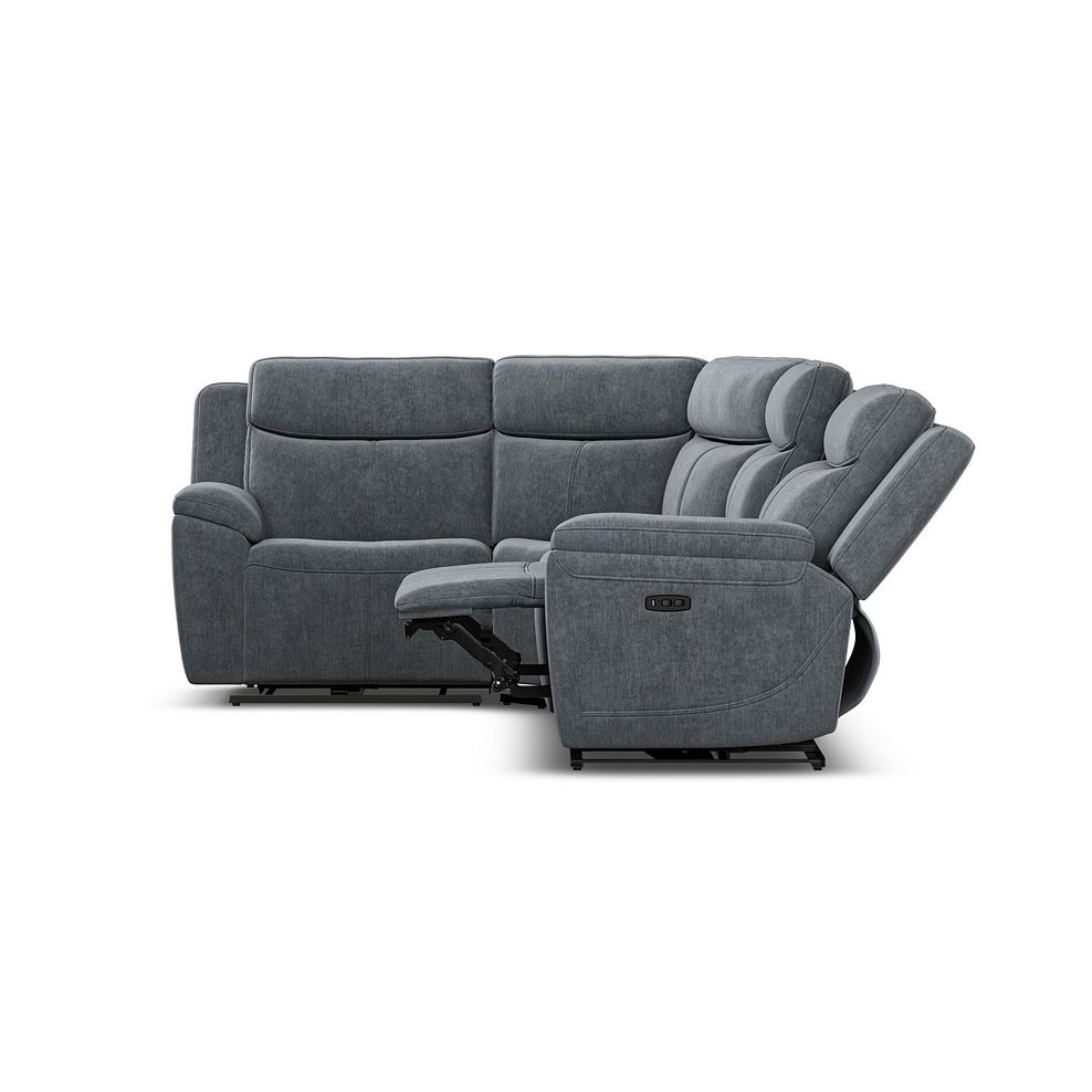 Hadley Right Hand Corner Electric Recliner Sofa with Power Headrests  in Amigo Coal Fabric 8