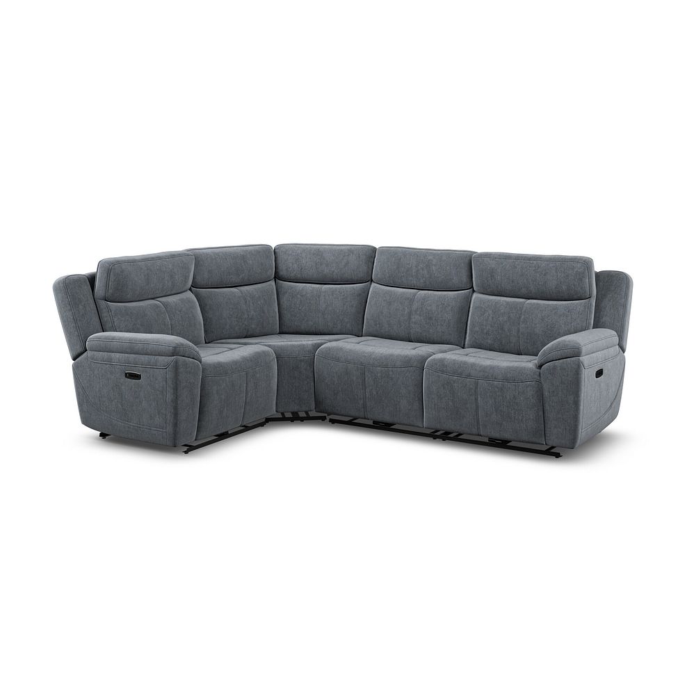 Hadley Right Hand Corner Electric Recliner Sofa with Power Headrests  in Amigo Coal Fabric 2