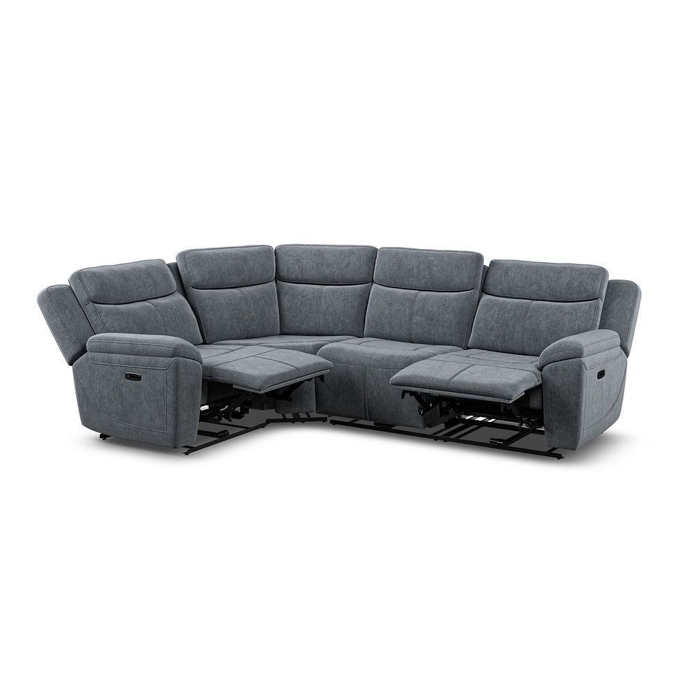 Hadley Right Hand Corner Electric Recliner Sofa with Power Headrests  in Amigo Coal Fabric 5