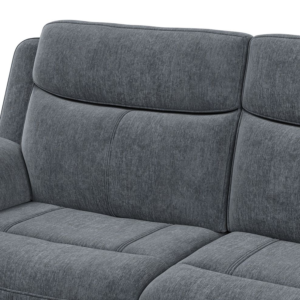 Hadley Right Hand Corner Electric Recliner Sofa with Power Headrests  in Amigo Coal Fabric 12