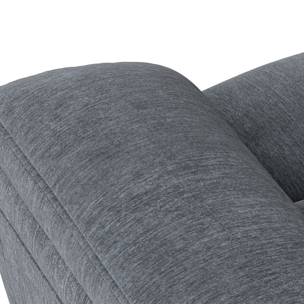 Hadley Right Hand Corner Electric Recliner Sofa with Power Headrests  in Amigo Coal Fabric 13