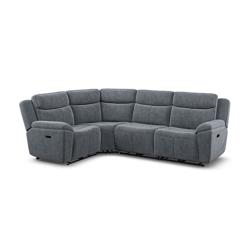 Hadley Right Hand Corner Electric Recliner Sofa with Power Headrests  in Amigo Coal Fabric 1