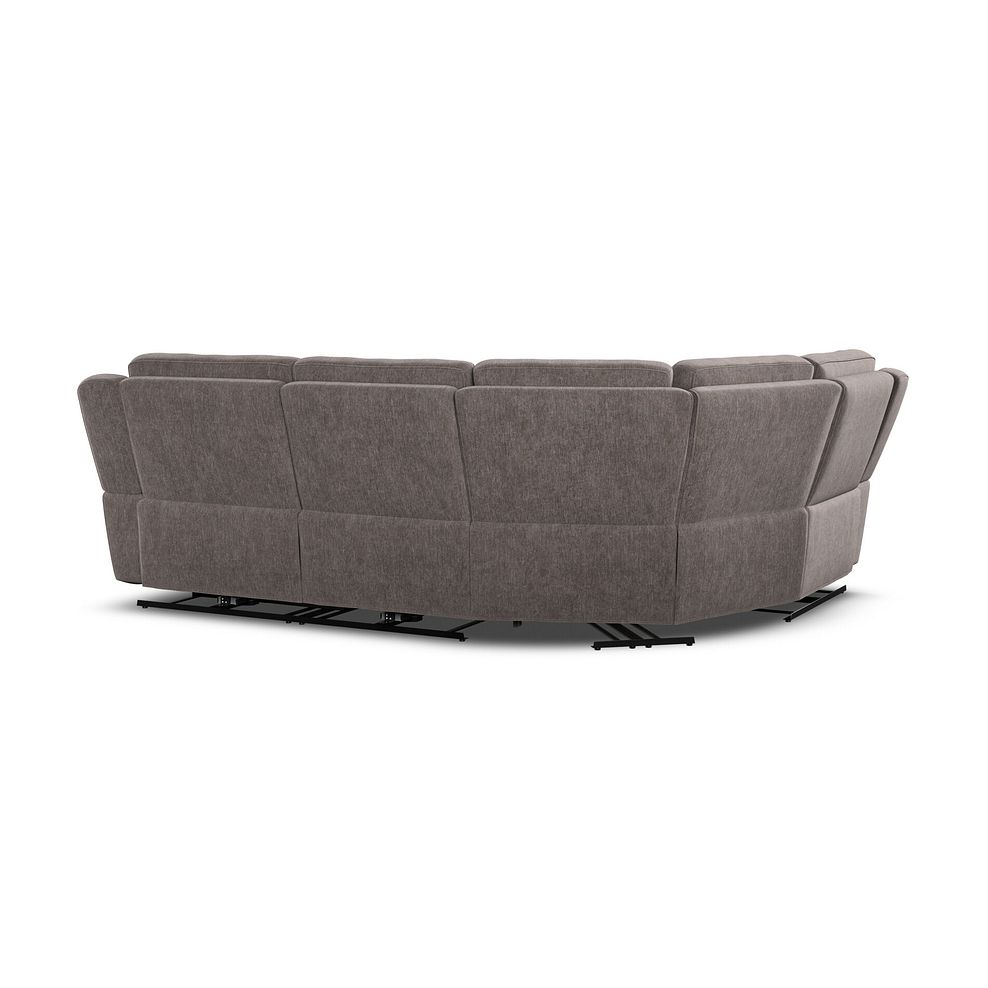 Hadley Right Hand Corner Electric Recliner Sofa with Power Headrests  in Amigo Cocoa Fabric 9