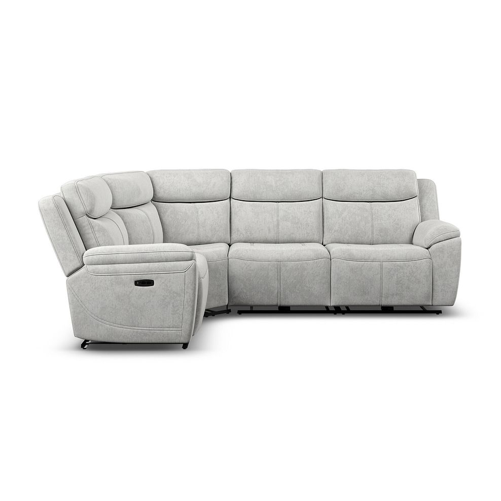 Hadley Right Hand Corner Electric Recliner Sofa with Power Headrests  in Amigo Dove Fabric 7