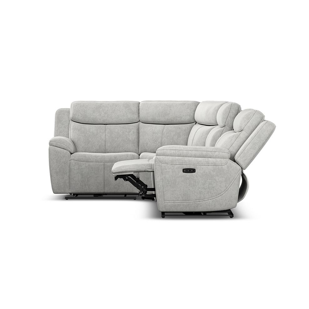 Hadley Right Hand Corner Electric Recliner Sofa with Power Headrests  in Amigo Dove Fabric 9