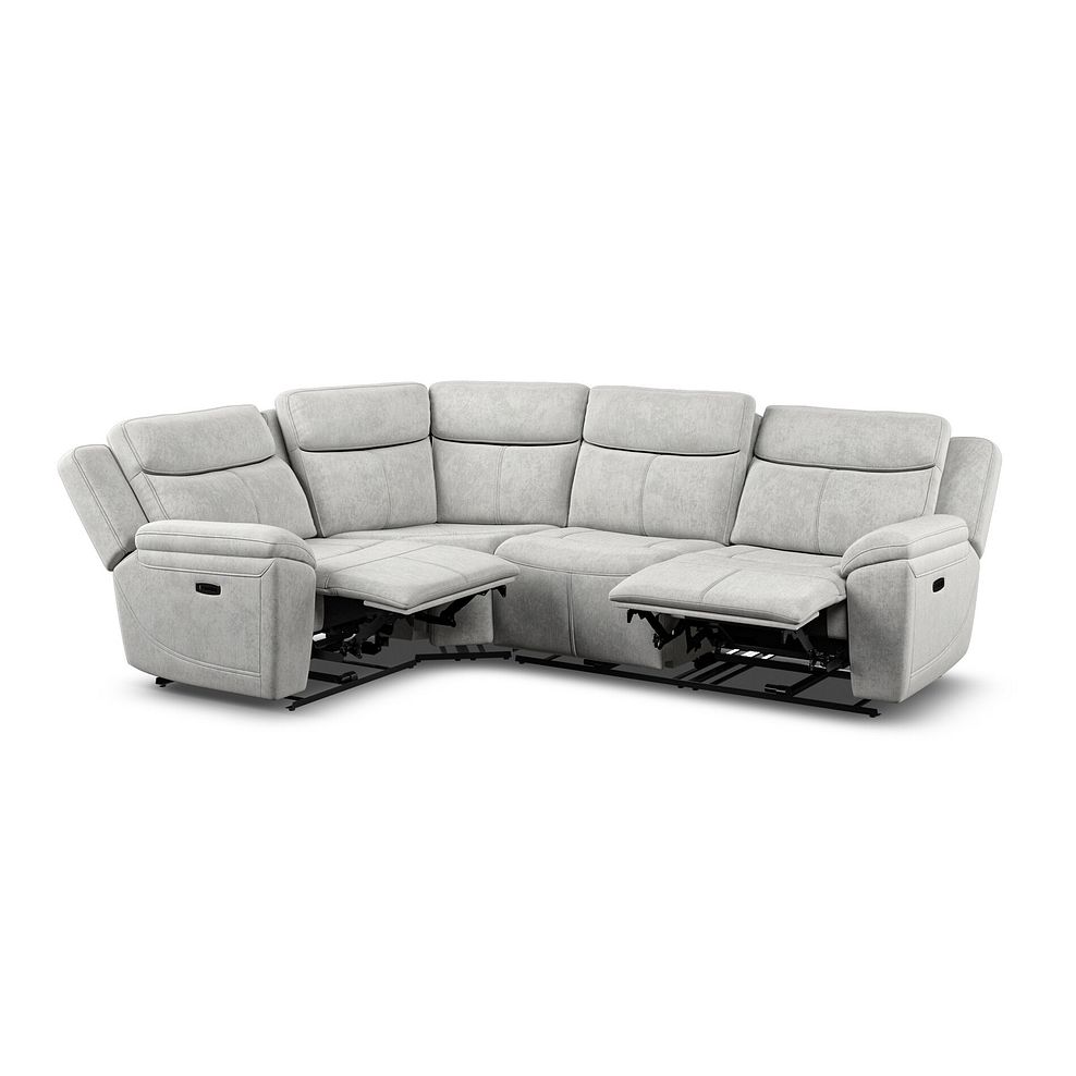 Hadley Right Hand Corner Electric Recliner Sofa with Power Headrests  in Amigo Dove Fabric 6