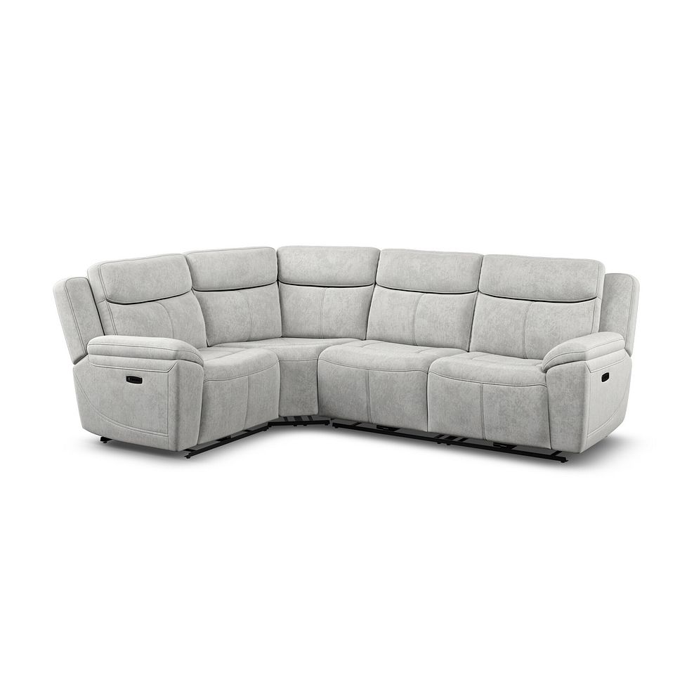 Hadley Right Hand Corner Electric Recliner Sofa with Power Headrests  in Amigo Dove Fabric 2