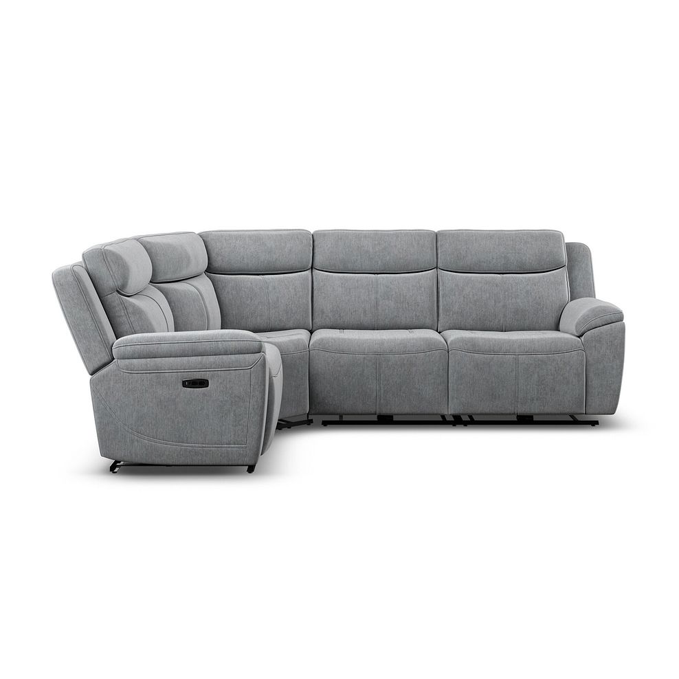 Hadley Right Hand Corner Electric Recliner Sofa with Power Headrests  in Amigo Granite Fabric 6